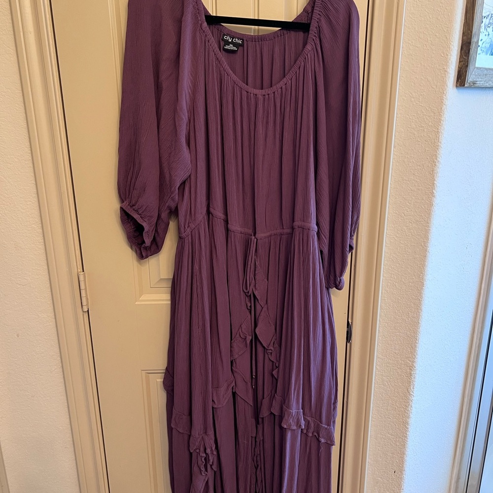 City Chic Purple Maxi Dress